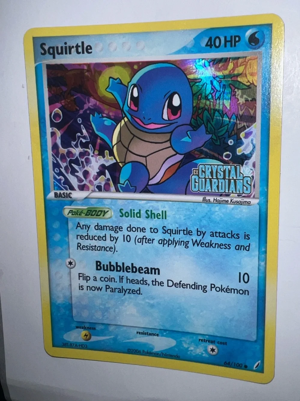 Pokemon Squirtle Trading Card - Blue, Yellow